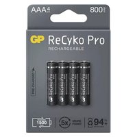 Nabjec baterie, AAA (HR03), 1.2V, 800 mAh, GP, paprov krabika, 4-pack, ReCyko Pro