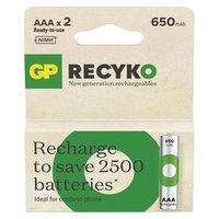 Nabjec baterie, AAA (HR03), 1.2V, 650 mAh, GP, paprov krabika, 2-pack, ReCyko