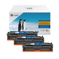 G&amp;G kompatibiln toner s HP CB541A, CE320A, CF210X, Canon CRG116, CRG716, C, NT-PH541UC, HP 125A