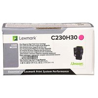 Lexmark originln toner C230H30, magenta, 2300str., high capacity