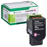 Lexmark originln toner C242XM0, magenta, 3500str., extra high capacity, return