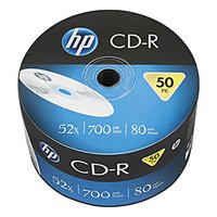 HP CD-R, CRE00070-3, 69300, 50-pack, 700MB, 52x, 80min., 12cm, bez monosti potisku, bulk, pro archi