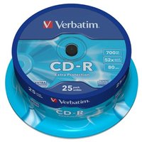 Verbatim CD-R, 43432, Extra Protection, 25-pack, 700MB, 52x, 80min., 12cm, bez monosti potisku, cak