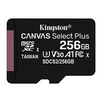 Kingston pamov karta Canvas Select Plus, 256GB, micro SDXC, SDCS2/256GBSP, UHS-I U1 (Class 10), A