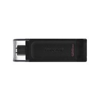 Kingston USB flash disk, USB 3.0, 128GB, DataTraveler 70, ern, DT70/128GB, USB C