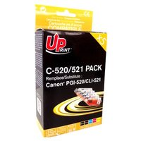 UPrint kompatibiln ink s CLI521, C-520/521 PACK, 2xblack/1xcyan/1xmagenta/1xyellow, s ipem