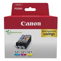 Canon originln ink CLI-521 CMY, 2934B015, CMY, multipack