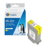 G&amp;G kompatibiln ink s PFI107Y, NC-00107Y, 6708B001, yellow, 130ml