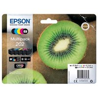 Epson originln ink C13T02E74010, 202, CMYK, 250 (b)/300 (bar.)str., 1x6.9ml, 4x4.1ml