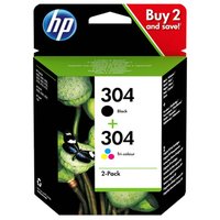 HP originln ink sada 3JB05AE, HP 304, black + color, 100color-120Bkstr.