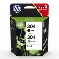 HP originln ink sada 3JB05AE, HP 304, CMYK, 100CMY-120Kstr.