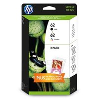 HP originln ink sada N9J71AE, HP 62, black/color, 200/165str., 4.4.2005ml, value pack