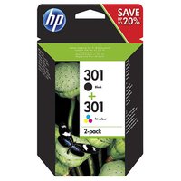 HP originln ink N9J72AE, HP 301, black/color, blistr, 190/165str., 2-pack