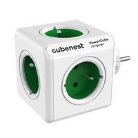 Cubenest - PowerCube, 0.1m, ORIGINAL USB, zelen, POWERCUBE, 5x zsuvka