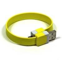 USB kabel (2.0), USB A samec - microUSB samec, 0.25m, lut, nramek, DOPRODEJ