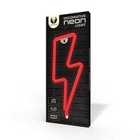 Neon LED Light BOLT red Bat + USB FLNE06 Forever Light