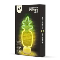 Neon LED on stand PINEAPPLE orange green USB-C FSC-12 Forever Light