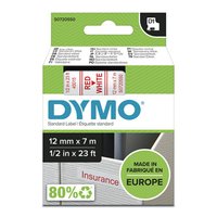 Dymo originln pska do tiskrny ttk, Dymo, 45015, S0720550, erven tisk/bl podklad, 7m, 12mm