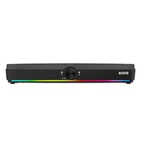 Marvo Soundbar SG-286, 2.0, 10W, ern, regulace hlasitosti, RGB podsvcen, USB/Bluetooth, 60Hz-20k