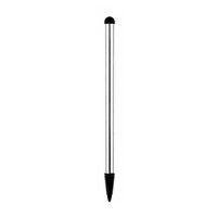 Dotykov pero 2v1 (stylus a pesn ukazovtko), kapacitn, kov, stbrn, pro iPad a tablet