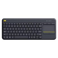 Logitech K400 Plus, klvesnice AA, CZ, multimediln, 2.4 (GHz), bezdrtov, ern