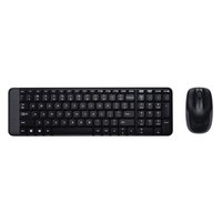 Logitech MK220, sada klvesnice s bezdrtovou optickou my, US, 2.4 (Ghz), ern