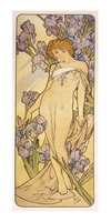 Pohled Alfons Mucha  Iris, dlouh