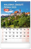 NOTIQUE Nstnn kalend Malebn zkout eska s extra velkm kalendriem 2025, 33 x 46 cm
