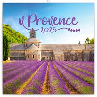 NOTIQUE Poznmkov kalend Provence 2025, voav, 30 x 30 cm