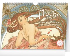 NOTIQUE Stoln kalend Alfons Mucha 2025, 30 x 21 cm