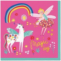 Ubrousky PAW L 33x33cm Fairy Unicorn 20ks